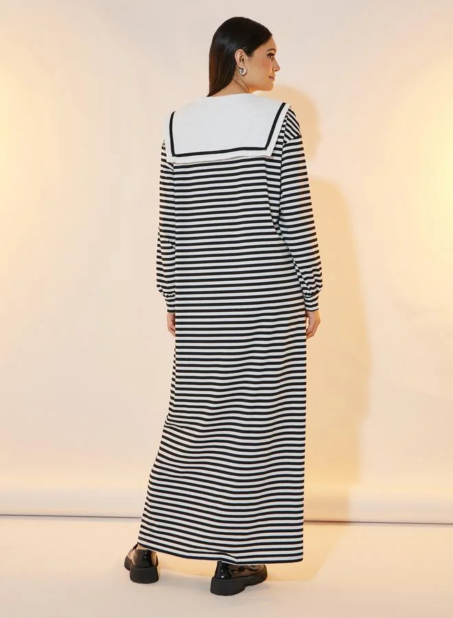 Take Two Striped Maxi Dress