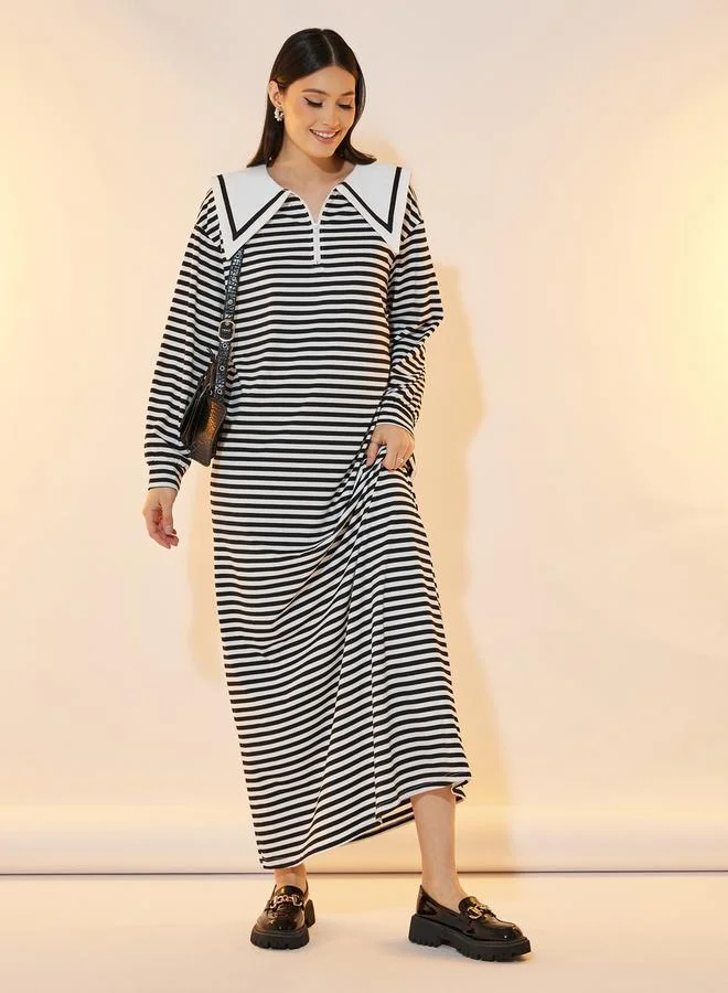 Take Two Striped Maxi Dress