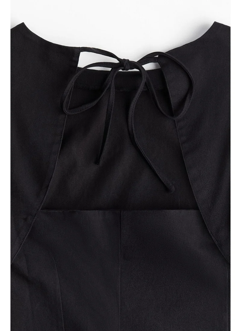H&M Open-back cotton dress