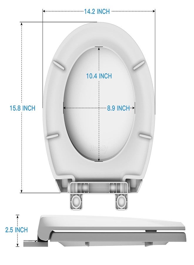 GarveeTech Round Toilet Seat with Soft Close, White Toilet Lid with Quiet Slow-Close & Easy Installation for Most Round Toilets, Easy Clean PP Material, Quick-Release Feature - Image 2