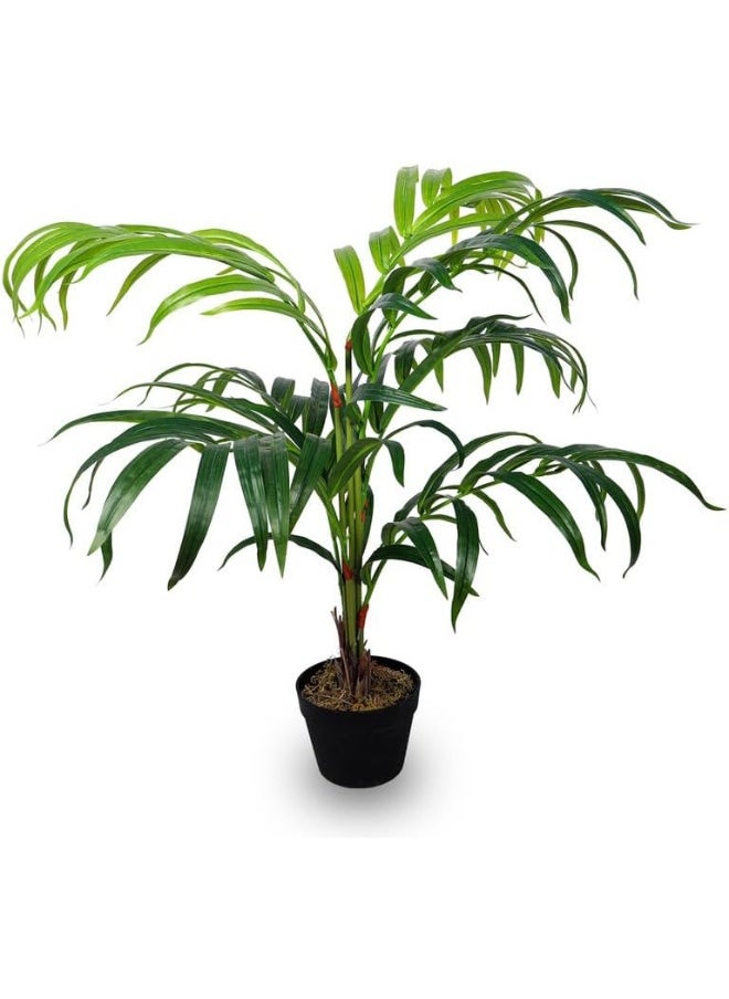Generic Nearly Natural Real Touch Artificial Chamaedorea Plant 70X70X120 Cm Green-Brown  - Image 2