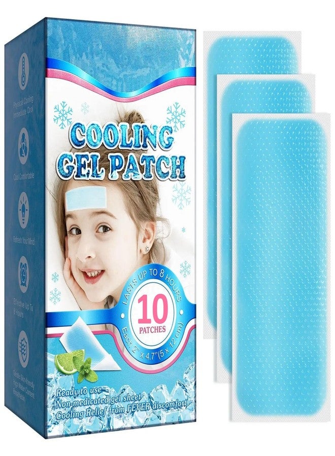 MANIBAM IMPEX Cooling Fever Patches, Cooling Relief Fever Reducer, Cooling Patches, Headache Pads for Fever Discomfort, Pain Relief, Soothing Migraine, Toothache, Fatigue, Sunstroke, Sprain(PACK OF 10PCS) - Image 1