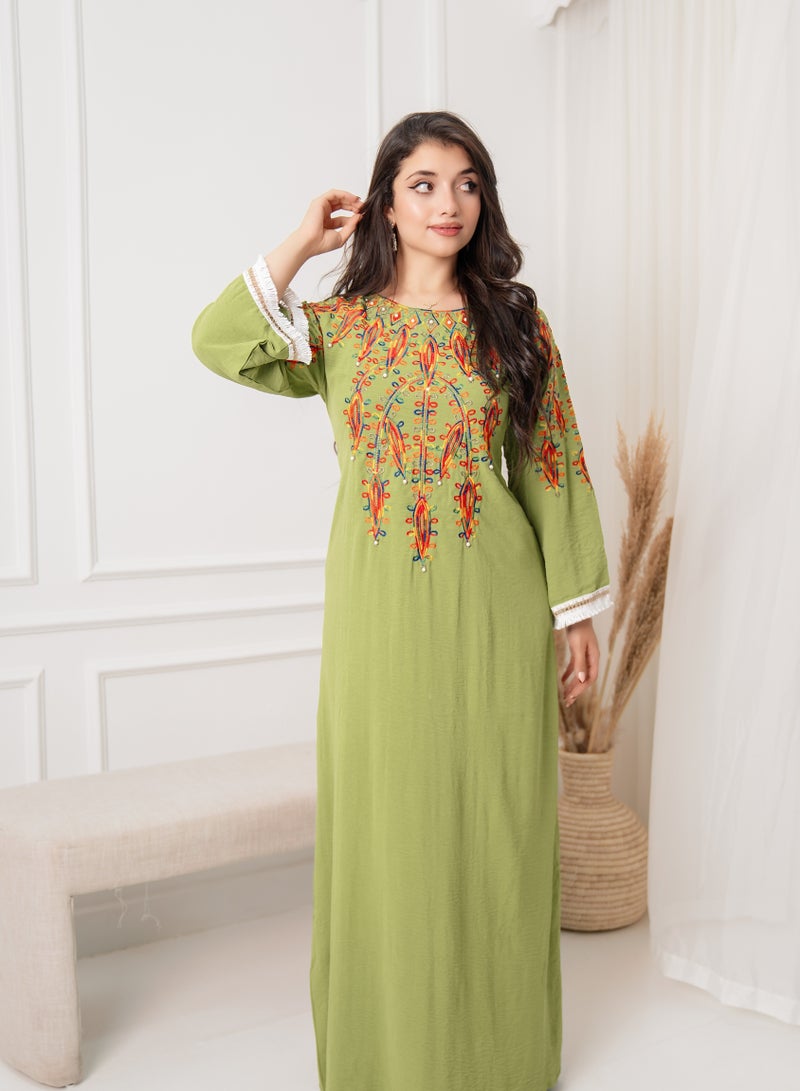 Jalabiya, elegant design, luxurious embroidery  - Image 1