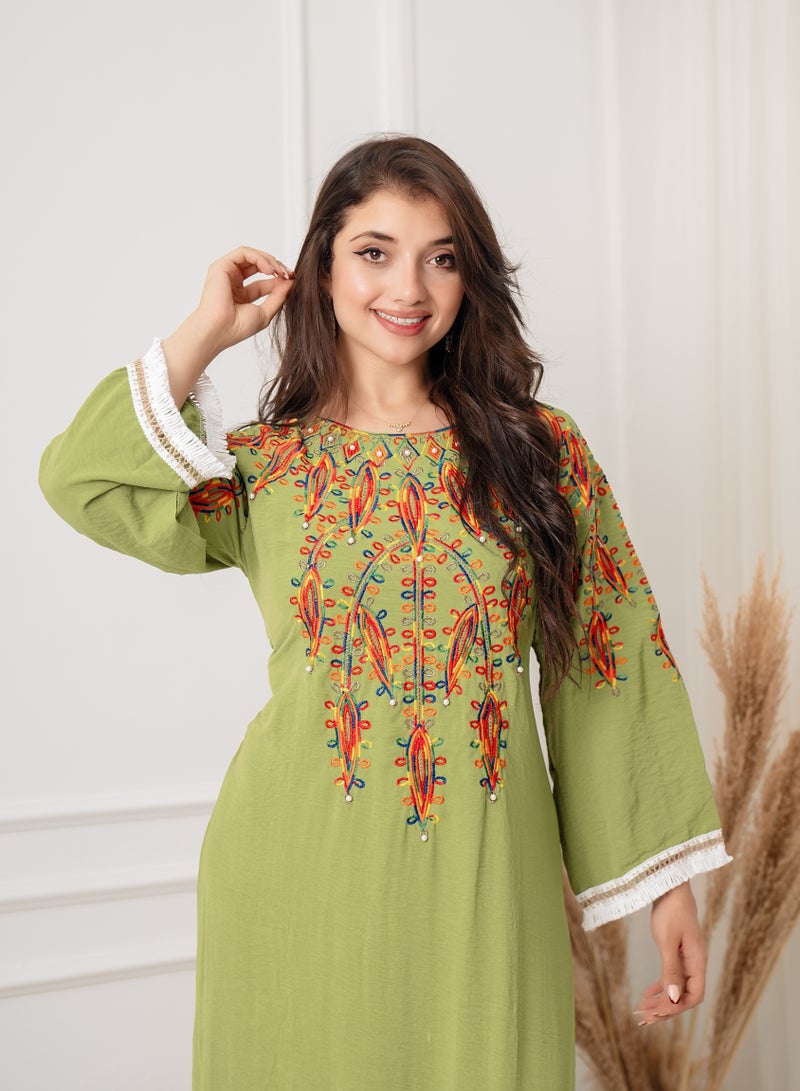 Jalabiya, elegant design, luxurious embroidery  - Image 2