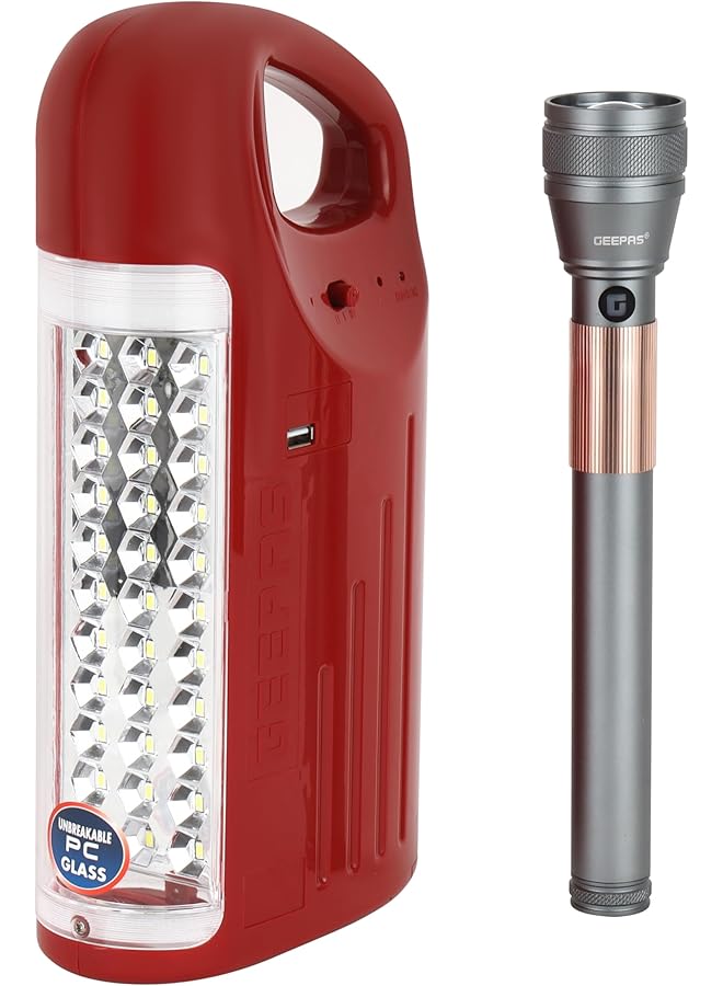 GEEPAS 2 In 1 Emergency & Flashlight CREE LED (Model GEFL4629)