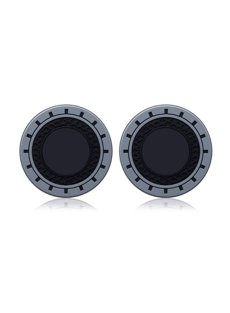 7Cylinder Silicone Non-Slip Car Cup Coaster Compatible with Ford Bronco - Black, 2Pcs. - Image 1