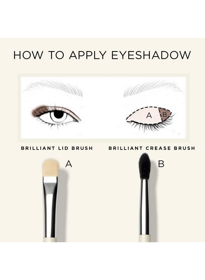 HALEYS - Crease Eyeshadow Brush Medium Fluffy Tapered Brush Soft Easy Blending Makeup Tool Seamless Multitasking Makeup Brush For Cream And Powder Highend Synthetic Bristles Vegan + Cf - Image 1