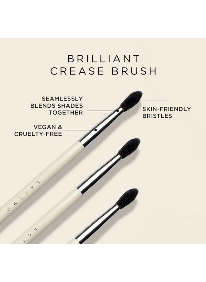 HALEYS - Crease Eyeshadow Brush Medium Fluffy Tapered Brush Soft Easy Blending Makeup Tool Seamless Multitasking Makeup Brush For Cream And Powder Highend Synthetic Bristles Vegan + Cf - Image 1