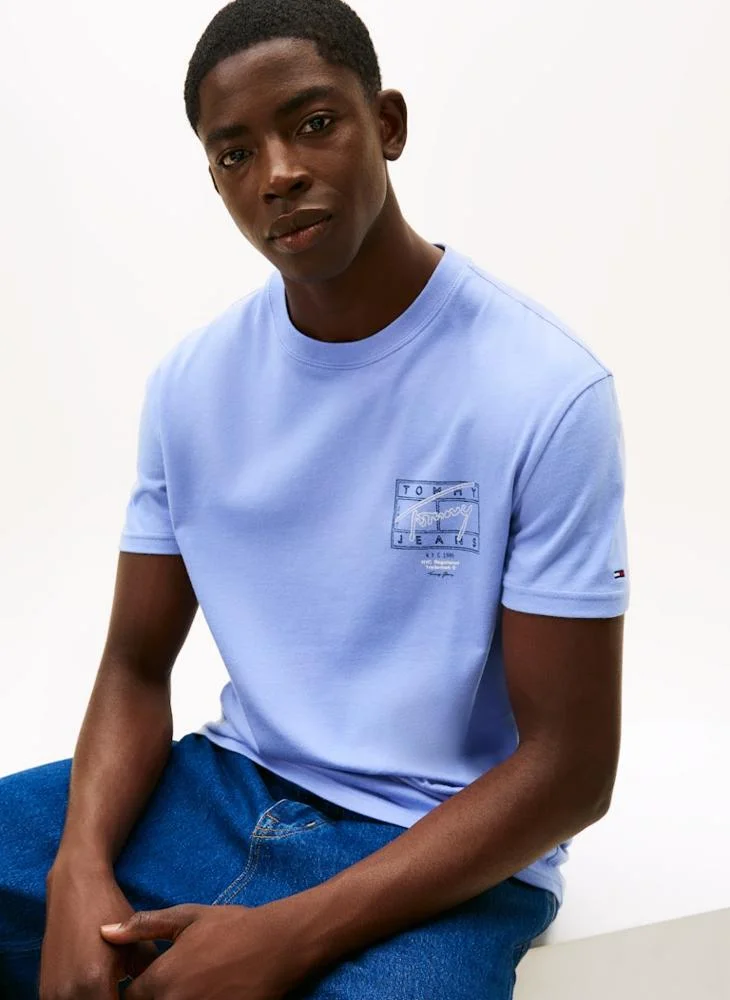 TOMMY JEANS  Regular Sign Spray T-Shirt for Men | Best Price UAE