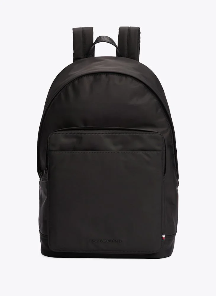 TOMMY HILFIGER Logo Textured Dome Backpack