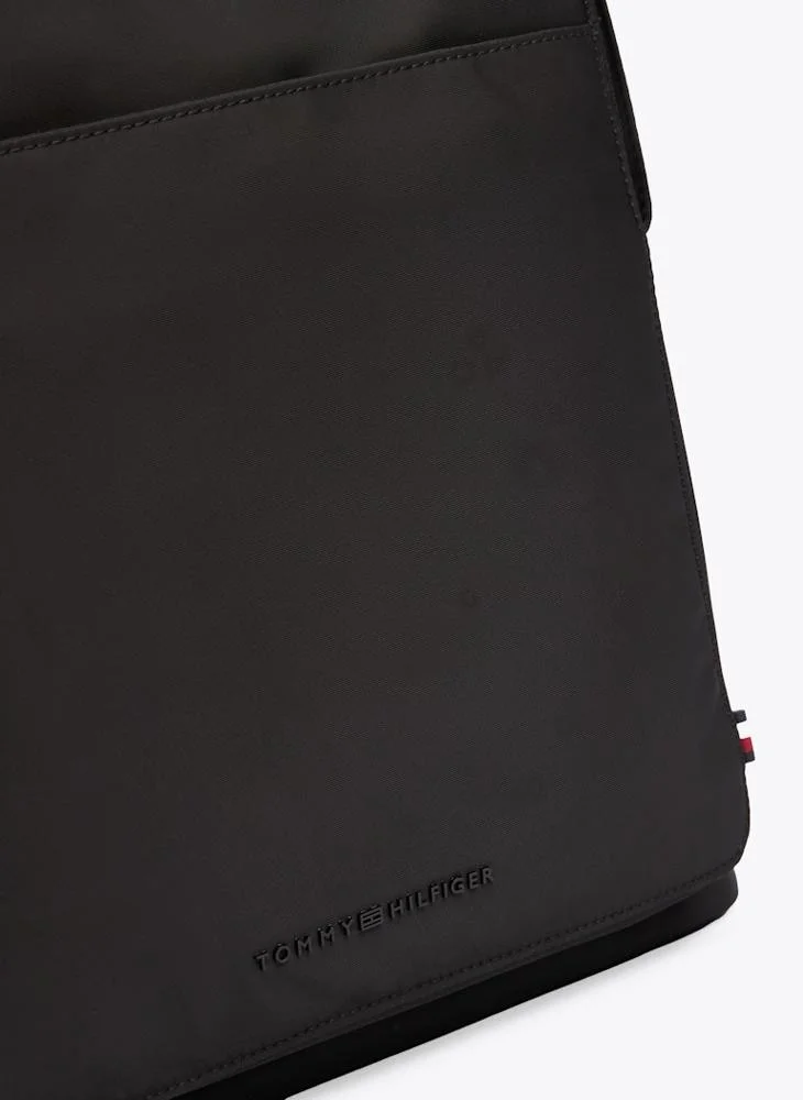 TOMMY HILFIGER Logo Textured Dome Backpack