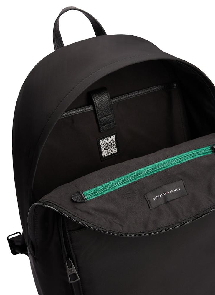TOMMY HILFIGER Logo Textured Dome Backpack  - Image 4