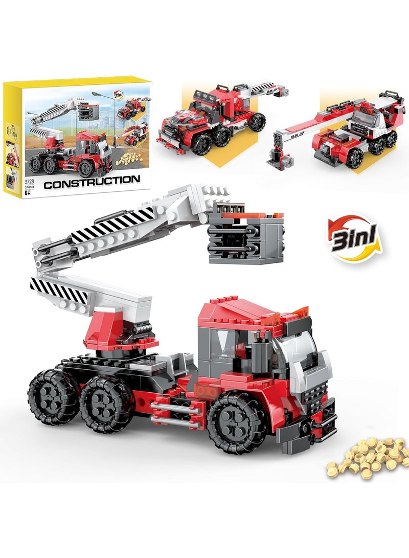 كوجو مجموعة بناء مركبة بناء المدينة 3 في 1 – 320 قطعة - Image 1