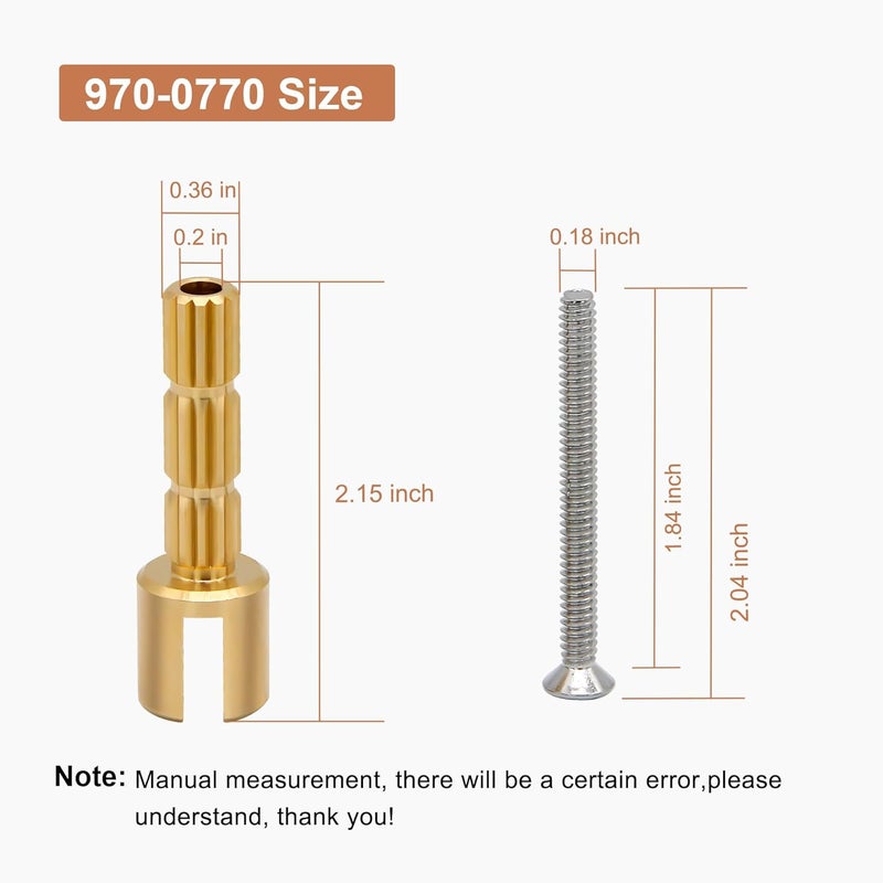 Powswopx 970-0770 Stem Adapter with Screw Replace for 970-0770 Plumbing Equipment, Pfister Securepfit Trims, Shower Handle Stem Extension Tub and Faucet Accessories Valve Extender Trim Repair - Image 2