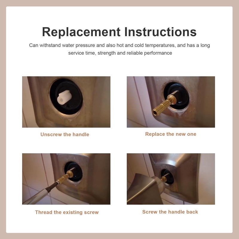 Powswopx 970-0770 Stem Adapter with Screw Replace for 970-0770 Plumbing Equipment, Pfister Securepfit Trims, Shower Handle Stem Extension Tub and Faucet Accessories Valve Extender Trim Repair - Image 4