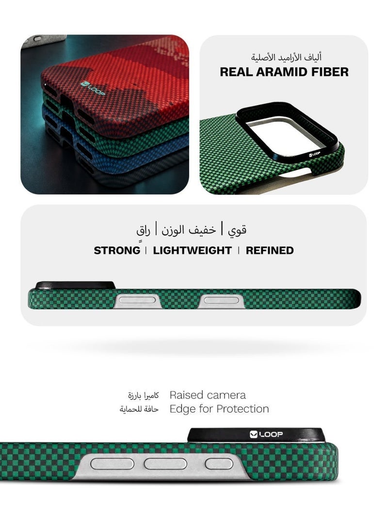 LOOP Aramid Fiber Case Compatible with iPhone 18 Pro Ultra-Slim Lightweight MagSafe Compatible Cover, Raised Camera Protection, Anti-Slip Matte Finish, - Image 3