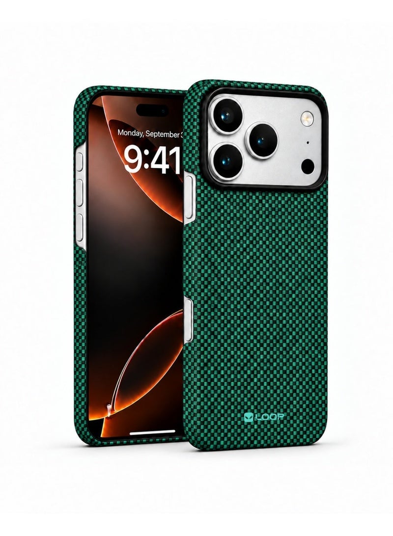 LOOP Aramid Fiber Case Compatible with iPhone 18 Pro Ultra-Slim Lightweight MagSafe Compatible Cover, Raised Camera Protection, Anti-Slip Matte Finish, - Image 1