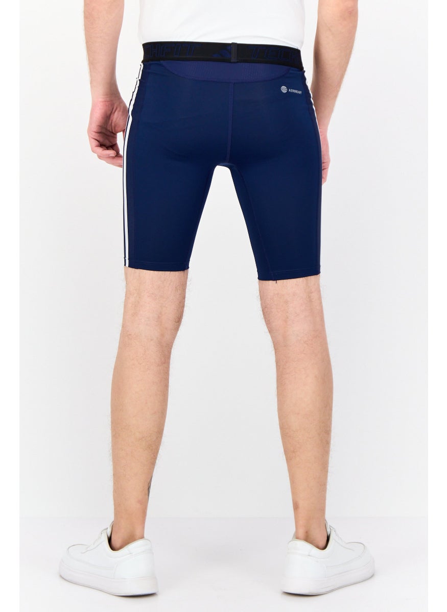 Adidas Men Sportswear Fit Training Shorts, Blue  - Image 4