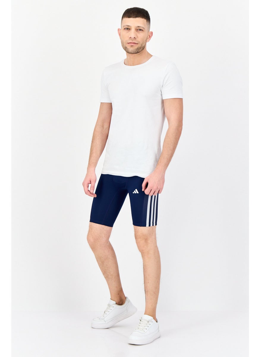 Adidas Men Sportswear Fit Training Shorts, Blue  - Image 3