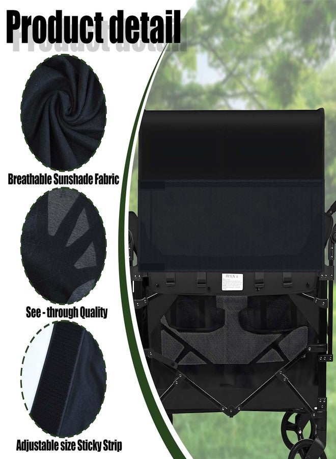 مظلة شبكية واقية من الشمس قابلة للتهوية من 4 جوانب، غطاء ملحق للعربة قابل للتعديل، ملحقات عربة عالمية لعربة W2 W4 للتخييم والنزهات ومنع الغبار والأشعة فوق البنفسجية والبعوض، 102 بوصة × 13 بوصة - Image 5