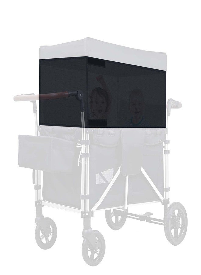 مظلة شبكية واقية من الشمس قابلة للتهوية من 4 جوانب، غطاء ملحق للعربة قابل للتعديل، ملحقات عربة عالمية لعربة W2 W4 للتخييم والنزهات ومنع الغبار والأشعة فوق البنفسجية والبعوض، 102 بوصة × 13 بوصة - Image 1