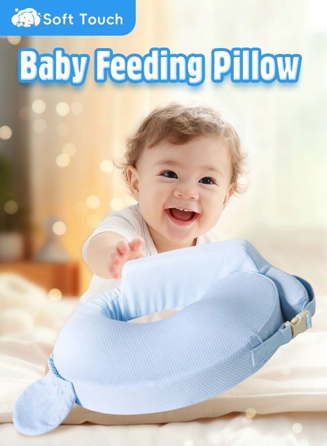 Soft Touch Nursing Pillow for Breastfeeding, Baby Nursing Pillow, Baby Feeding Pillow with Adjustable Waist Strap and Removable Pillowcase, Essential Ergonomic Support for Mom and Baby, Baby Essentials for Newborn - Image 2