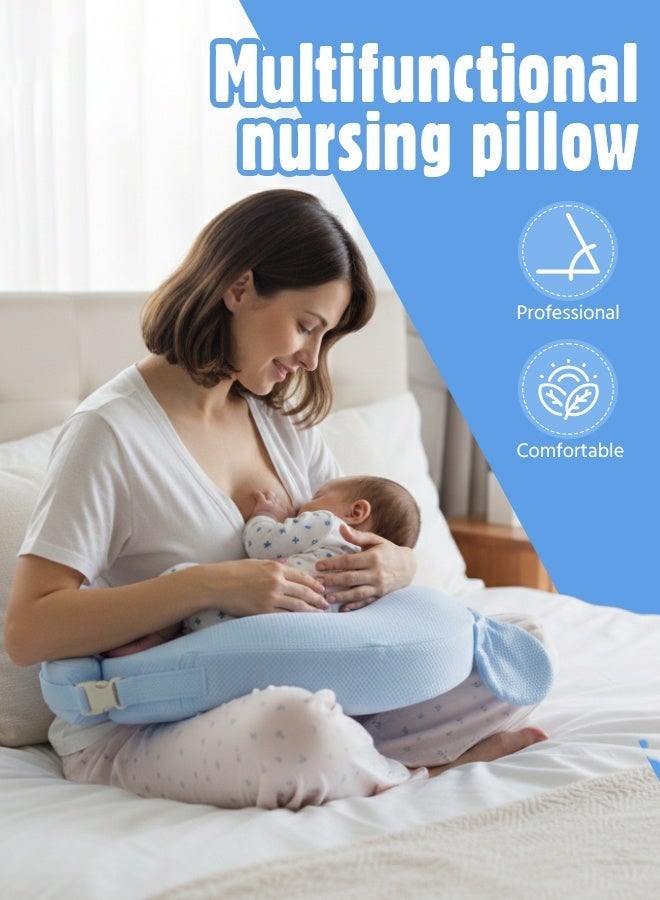Soft Touch Nursing Pillow for Breastfeeding, Baby Nursing Pillow, Baby Feeding Pillow with Adjustable Waist Strap and Removable Pillowcase, Essential Ergonomic Support for Mom and Baby, Baby Essentials for Newborn - Image 3