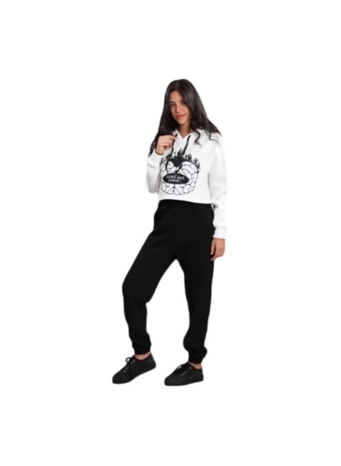 سويت شيرت دائري مطبوع أنيق