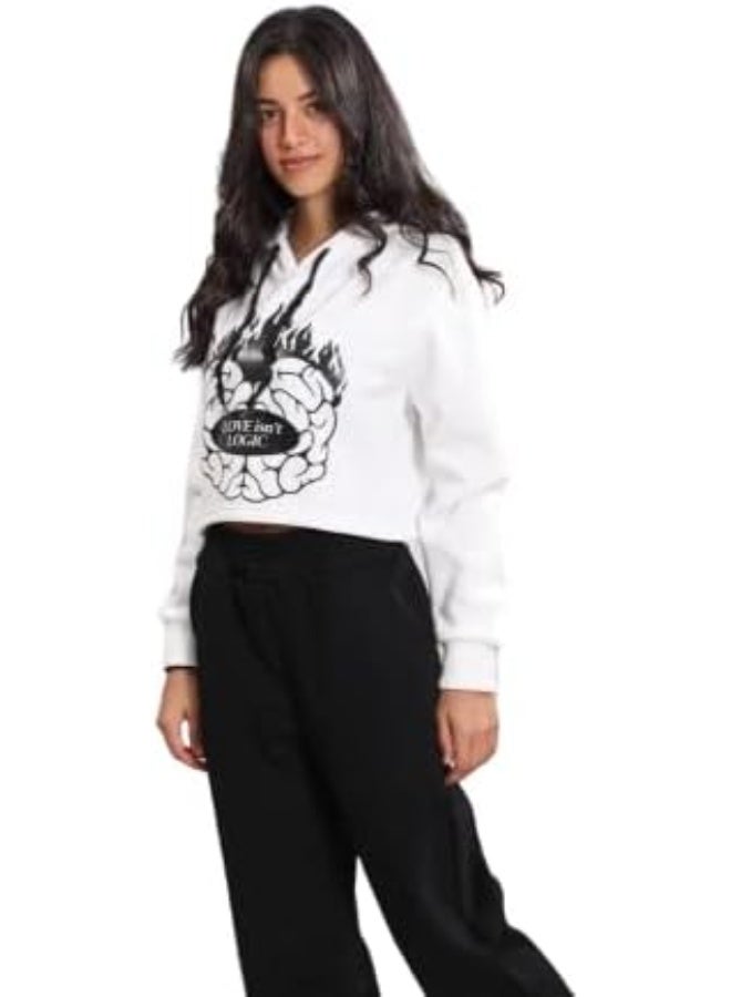 سويت شيرت دائري مطبوع أنيق - Image 4