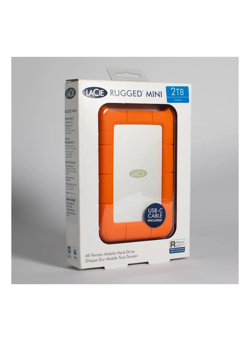 LaCie Rugged Mini 2TB External Hard Drive - Image 1