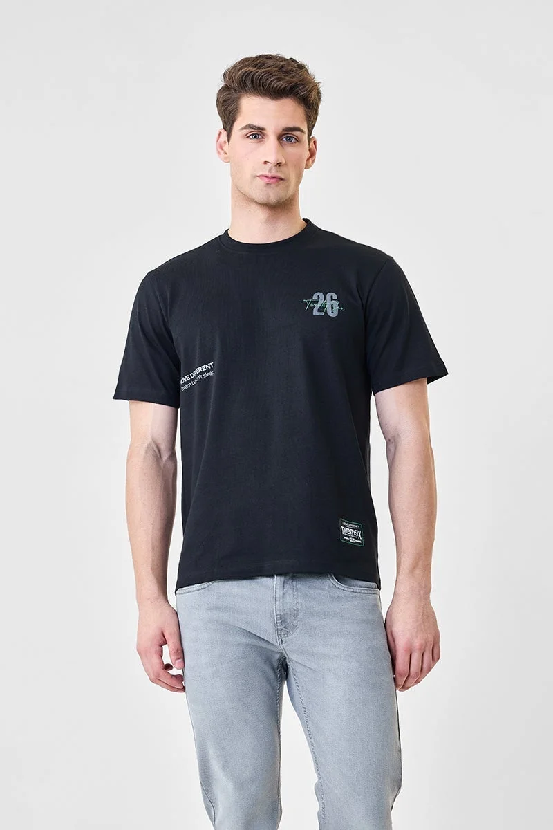 SNITCH Printed Regular Fit 100% Cotton T-Shirt