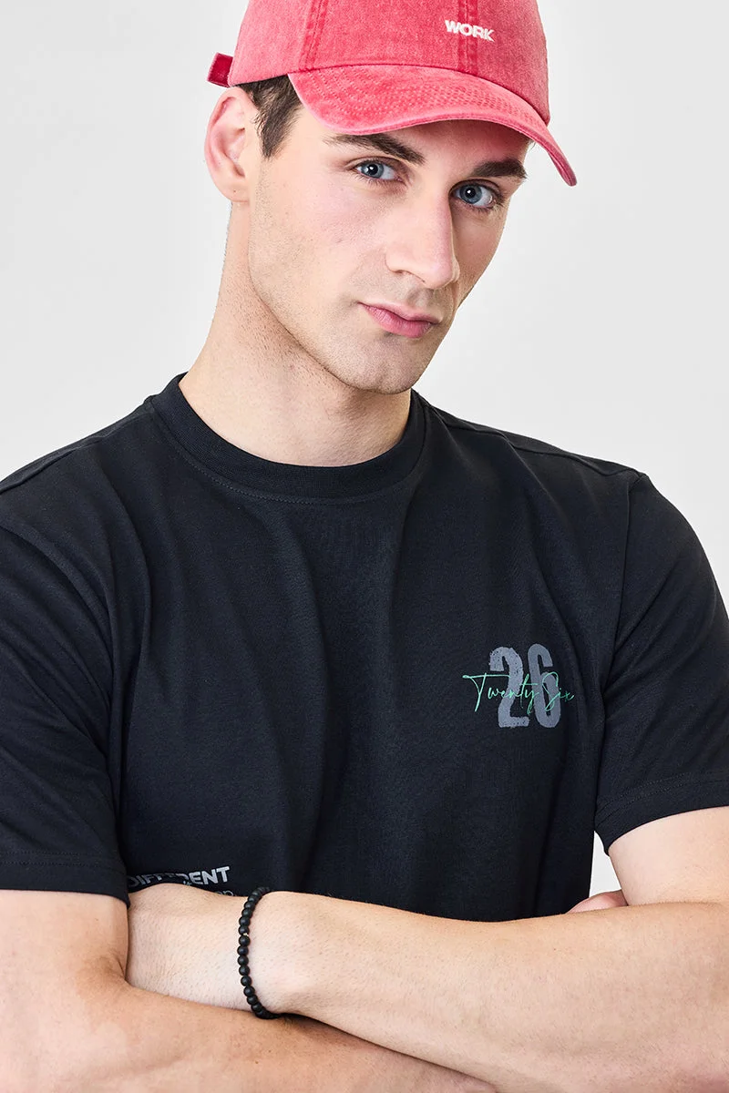 Snitch  Printed Regular Fit 100% Cotton T-Shirt for Men | Best Price UAE