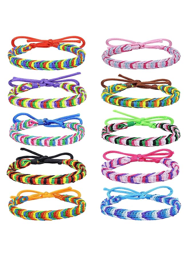 erorex Friendship Bracelet Hand Handmade Braided Bracelet Adjustable Colorful Strings Bracelet Birthday Gifts For Women Girls Boy Couple Bracelet - Image 1