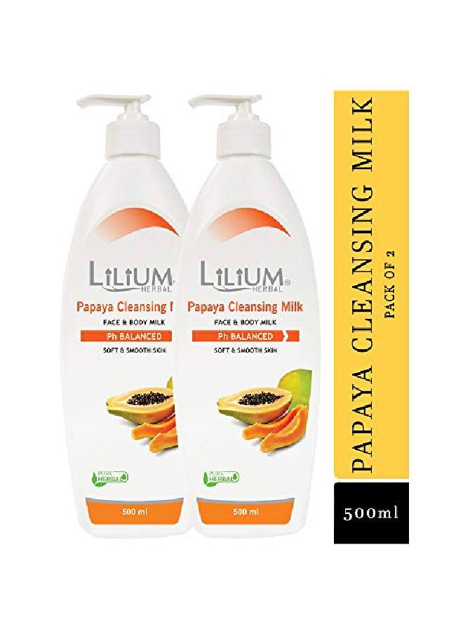 LILIUM Herbal Papaya Cleansing Milk Pack of 2 - Image 1