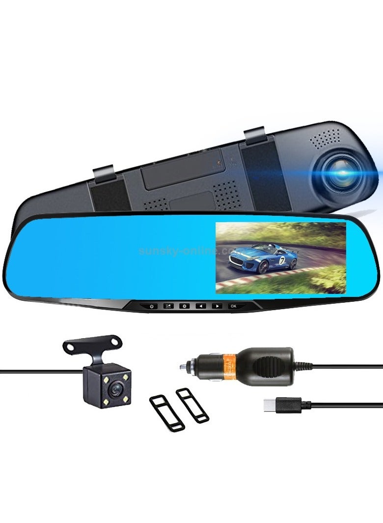 Mirror Dash Cam Backup Camera for Cars 1080P 170°Wide Angle Lens Video Dual Lens Smart Rear View Mirror Camera DVR Driving Recorder with Night Vision Reverse Assistance - Image 1