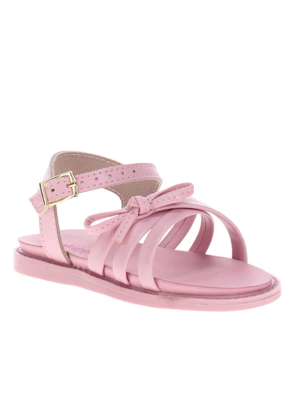 موليكينها Molekinha Infant Girls Sandals With Back Strap Pink | Made In Brazil