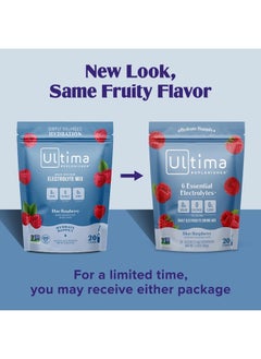 Ultima Replenisher Daily Electrolyte Powder Drink Mix – Blue Raspberry, 20 Stickpacks – Hydration Packets with 6 Electrolytes and Trace Minerals – Keto Friendly, Vegan, Non-GMO and Sugar-Free  - Image 2