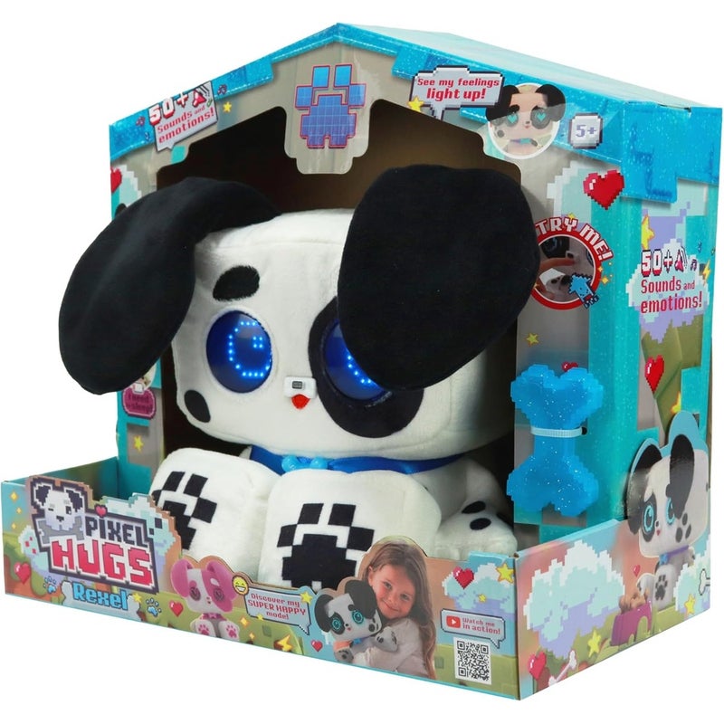 Eolo - Pixel Hugs Interactive Dog Plush - Black - PIX001-BL - Image 2