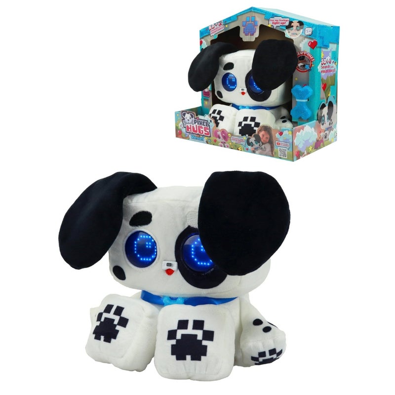 Eolo - Pixel Hugs Interactive Dog Plush - Black - PIX001-BL - Image 1