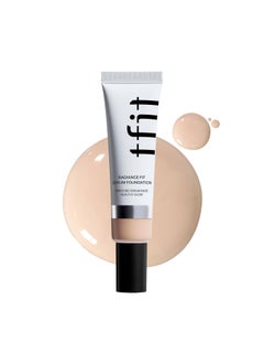 TFIT TFIT Radiance Fit Serum Foundation - Flawless Coverage, Dewy finish, Long-lasting, Lightweight, Korean Makeup,1.05 Oz. (C01 Porcelain, 1.05 Oz.) 