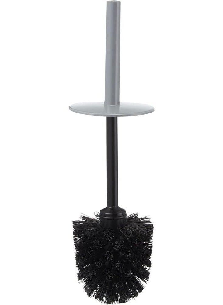 Primanova Lenox Acrylic Toilet Brush With Silver Frame 15x10x20 cm (Grey) - Image 3