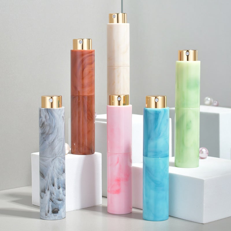 New Portable 10Ml Perfume Bottled Imitation Marble Pattern Glass Liner Fine Spray Perfume Packaging - Image 2