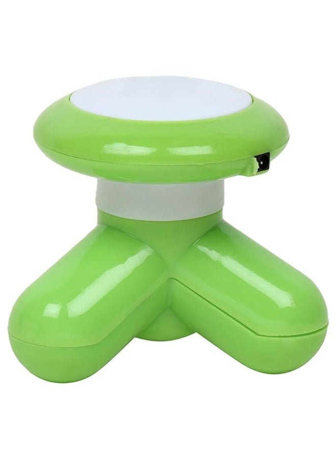 جهازتدليك كهربائي محمول، تصميم ثلاثي الأذرع، للاسترخاء وتخفيف التوتر في أي وقت وأي مكان يوفر تدليكاً فعالاً ومريحاً لمختلف مناطق الجسم. بفضل حجمه الصغير وخفة وزنه اخضر - Image 2