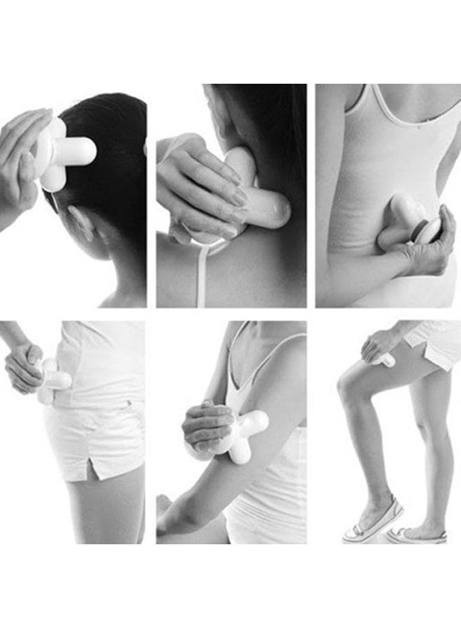 جهازتدليك كهربائي محمول، تصميم ثلاثي الأذرع، للاسترخاء وتخفيف التوتر في أي وقت وأي مكان يوفر تدليكاً فعالاً ومريحاً لمختلف مناطق الجسم. بفضل حجمه الصغير وخفة وزنه اخضر - Image 3