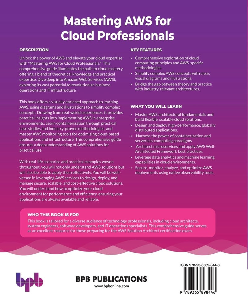 Mastering AWS for Cloud Professionals: Architecting, deploying, and managing cloud solutions on AWS (English Edition) - Image 2