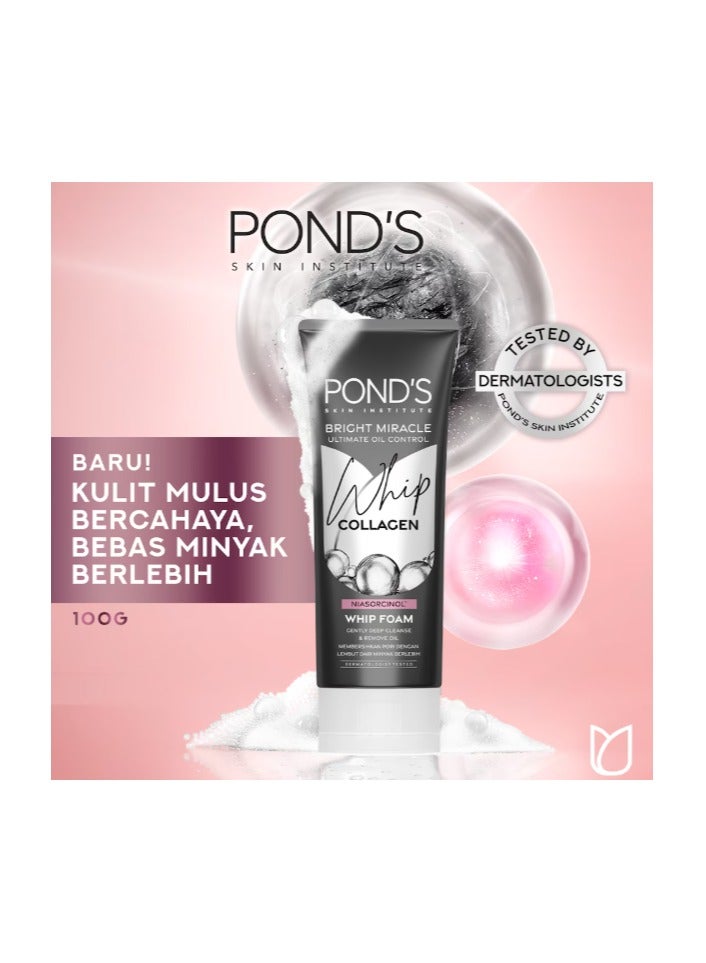 PONDS Bright Miracle Ultimate Oil Control Collagen Facial Whip Foam - 100g - Image 2