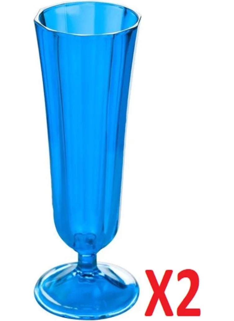 Porland Blue Flute Champagne Glass 130 cc 2-pack 04FIA001750