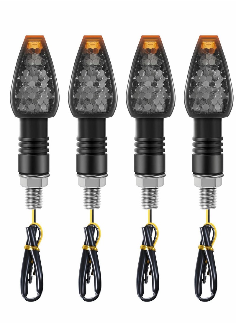 Motorcycle Turn Signal Lights, 4 Pcs 12V Universal Motorbike LED Indicator Blinker Amber Lamp Mini Stalk Arrow Light Front Rear Lights for Motorcycles - pzsku/Z4E323BFA2F4907E31B8AZ/45/_/1697707736/92aae602-95d8-4bb3-b65a-888b725e0b63