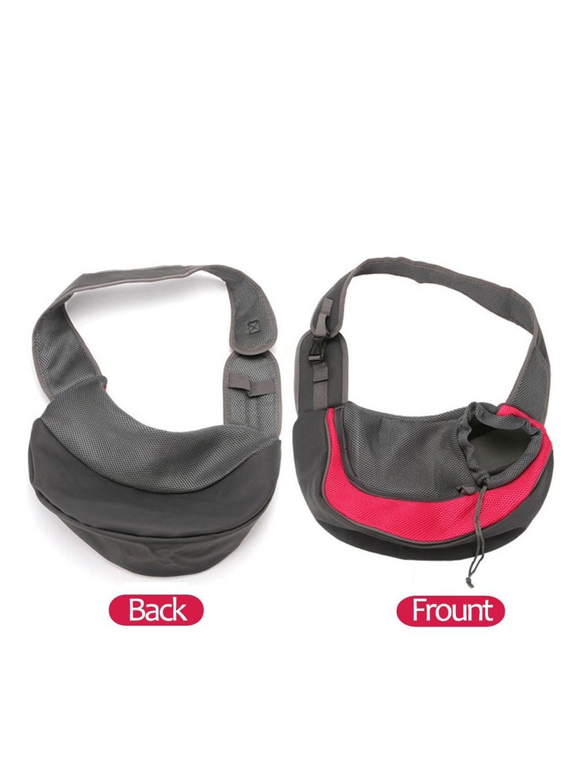 Excefore Pet Sling Carrier Puppy Breathable Mesh Hand Free Shoulder Tote Bag, Adjustable Bag for Small Animals Dog Cat Doggy Outdoor Travel Walking Carrying  - Image 5