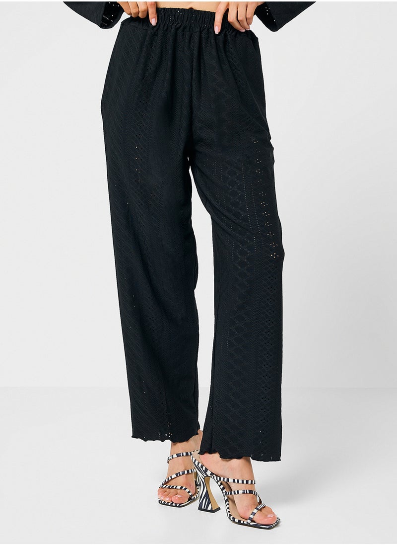 Ginger - Pointelle Top & Pant Coord Lounge Set - Image 1